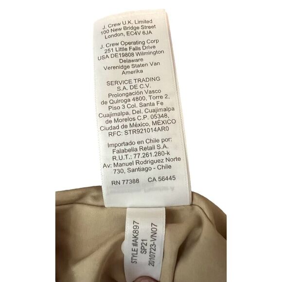 J. Crew Women's Cream Basketweave Leopard Sleeveless Sheath Pencil Dress Size 10 - Picture 9 of 10